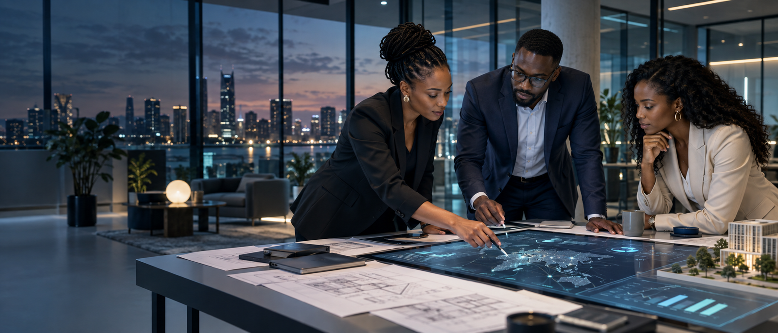 Black technology professionals collaborating on a digital transformation programme